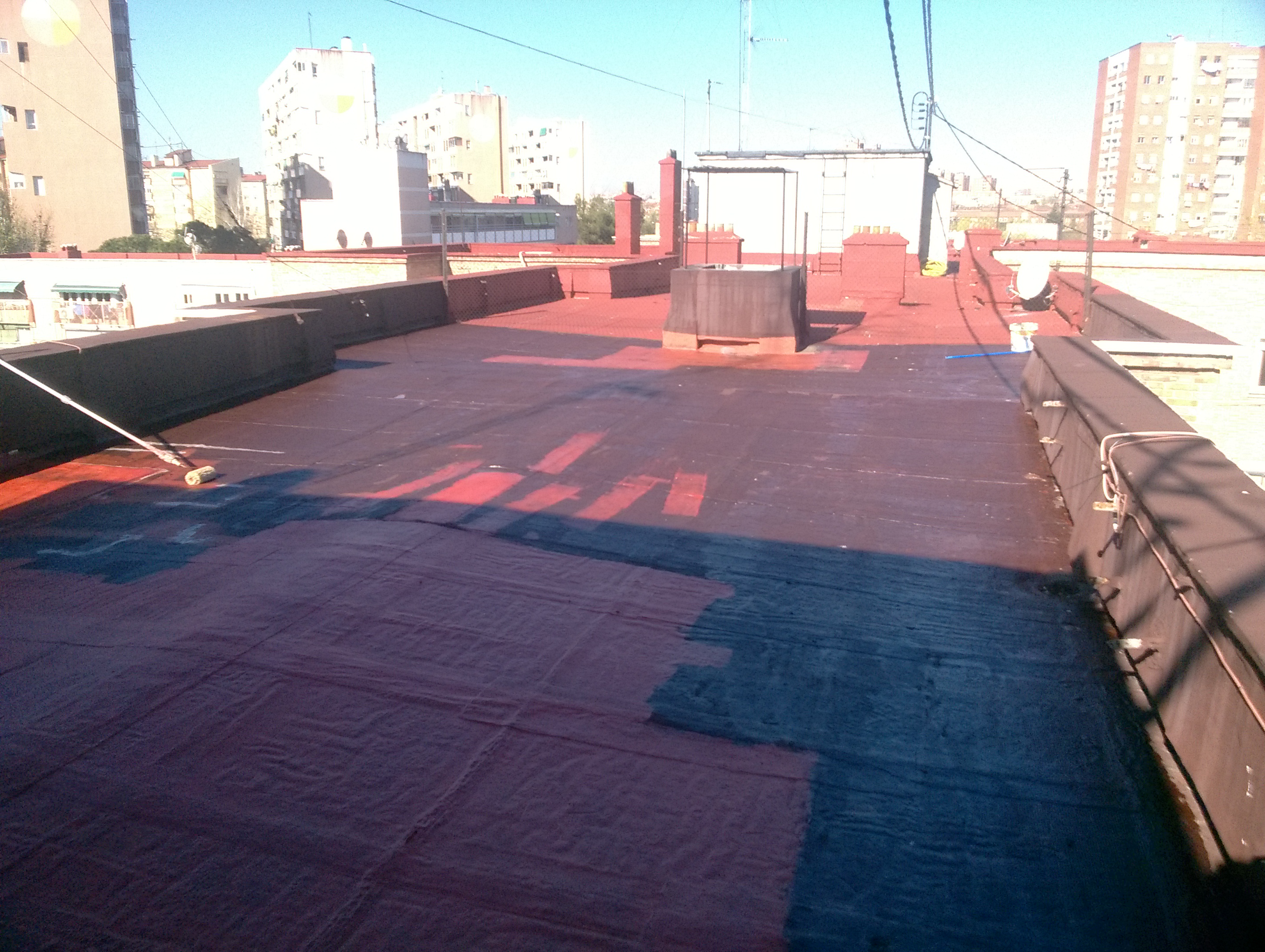 Impermeabilización de terraza transitable. 
