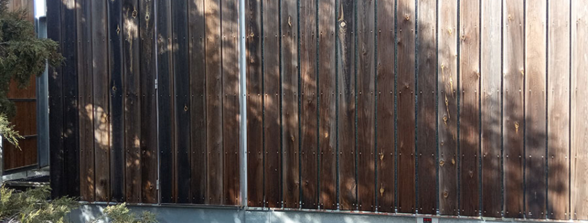 Fachada de madera