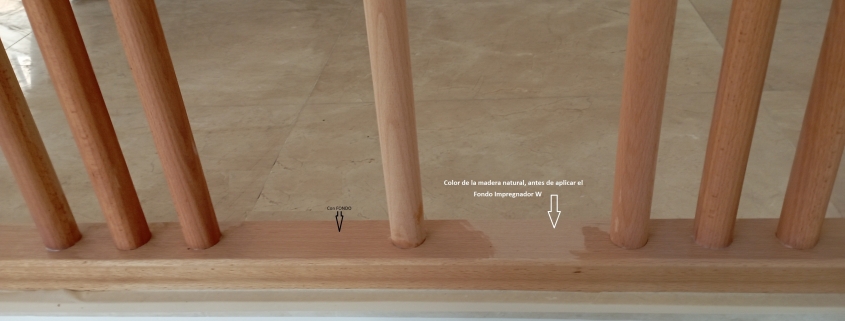 pintar barandilla de madera